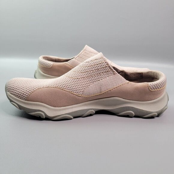 Earth Origins Suede & Knit Trail Clogs Talin Dusty Pink Size 7 - Picture 3 of 8